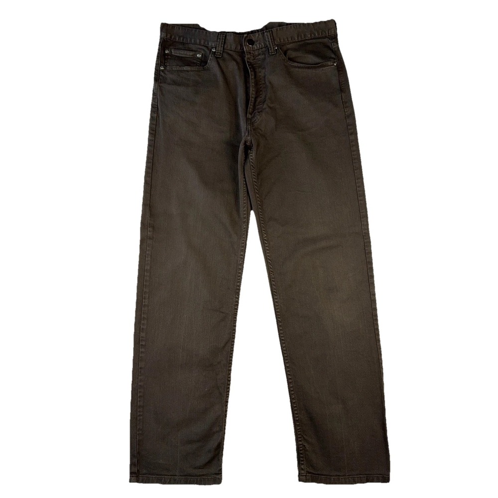 TravelSmith Mens Brown Straight Fit Casual Jeans Pants 35x34 72142